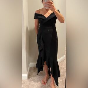 Xscape Black Strapless Gown Cocktail Dress